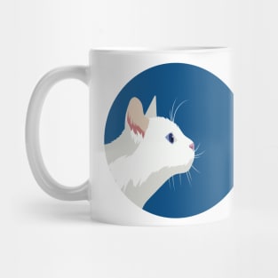 White Cat Mug